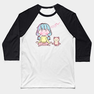 Cat and yoga lover Baseball T-Shirt